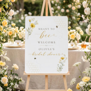 Meant to Bee Bridal Shower Welcome Sign