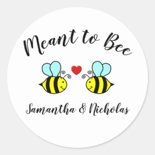 Meant to Bee - Circle Sticker
