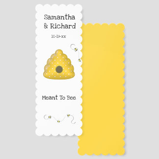 Meant To Bee Customizable Cool Buzzing Bees Bookmarks