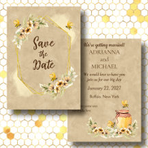 Meant to Bee Cute Affordable Wedding Save the Date