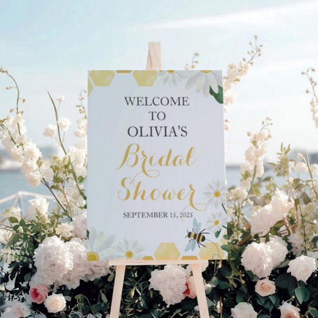 Meant to Bee Daisy Bridal Shower Welcome Sign (Creator Uploaded)