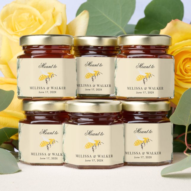 Meant to Bee Eucalyptus Greenery Wedding Honey Jar Favors (Insitu)