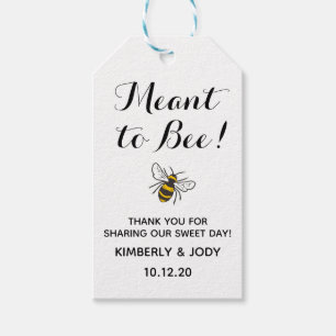 Meant to bee favor tags, Wedding Favor tags