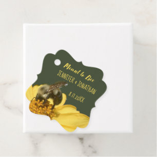 Meant to Bee for Honey Wedding Favors Photo Favor Tags