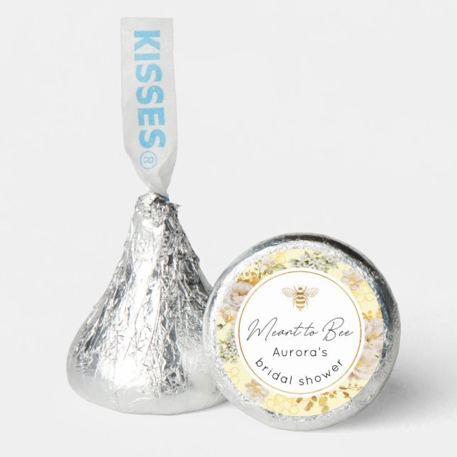 Meant to bee Gold elegant bridal shower Hershey®'s Kisses® (Front)