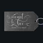 Meant To Bee Honey Chalkboard Gift Tags<br><div class="desc">Honey wedding,  bridal shower,  baby shower favor tags - Meant to Bee</div>