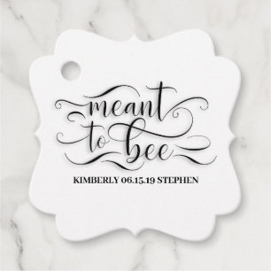 Meant To Bee Honey Favor Tags