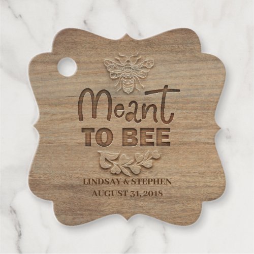 Meant To Bee Honey Favor Tags