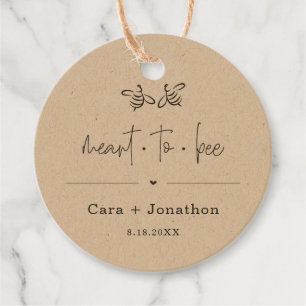 Meant to Bee Honey Jar Favor / Seed Packet Favor Tags