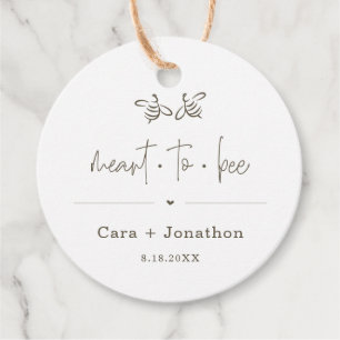 Meant to Bee Honey Jar Favor / Seed Packet Favor Tags
