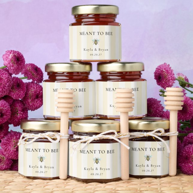 Meant to Bee Honey Jar Favors (Insitu)