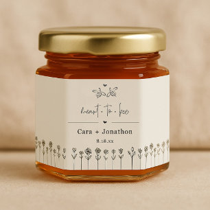 Meant to Bee Honey Jar Favors