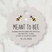 Meant to Bee Honey Wedding Favor Tag