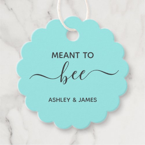 Meant to Bee Honey Wedding or Shower Gift Tag