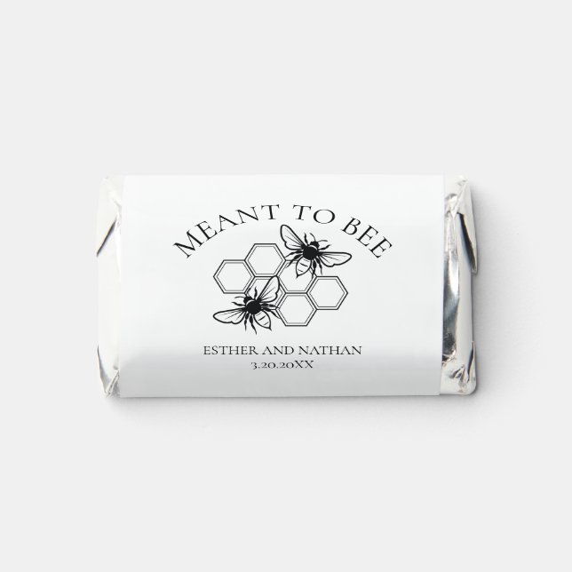 Meant to Bee Honeycomb Wedding Hershey's Hershey's Miniatures (Front)