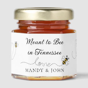 “Meant to Bee in Tennessee” Personalized  Honey Jar Favors