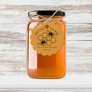 Meant to Bee Kraft Wedding Thank You Favor Tags