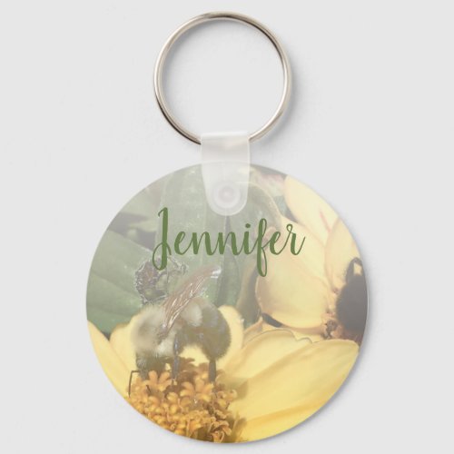 Meant to Bee Personalized Party Favor Keychain