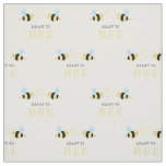 Meant To Bee Quote Funny Two Bees In Love Design Fabric