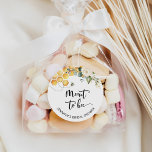 Meant to bee sticker. Bee bridal shower Classic Round Sticker<br><div class="desc">Meant to bee sticker. Bee bridal shower Classic Round Sticker.
Matching items available.</div>