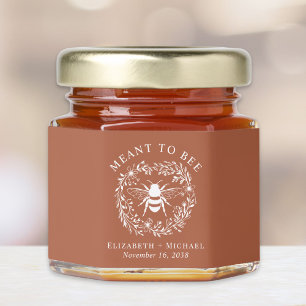 Meant To Bee Terracotta Wedding Honey Jar Favors