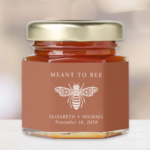 Meant To Bee Terracotta Wedding Honey Jar Favors