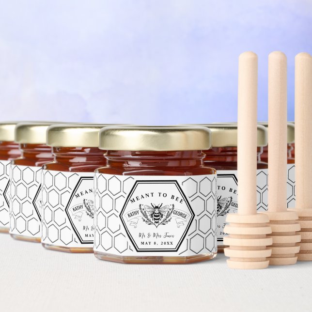 meant to bee wedding bridal shower farm honey jar favors (Multi)