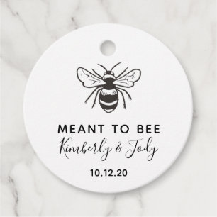 Meant to bee wedding favor tags, Honey Favor tag