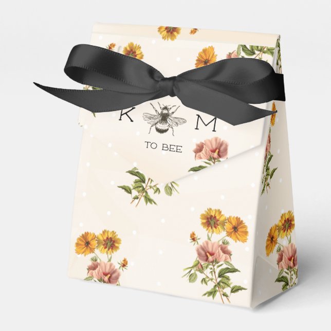 Meant to Bee Wedding Favors Box (Front Side)