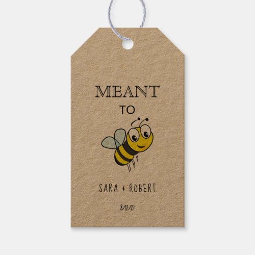 Meant to Bee Wedding Gift Tags