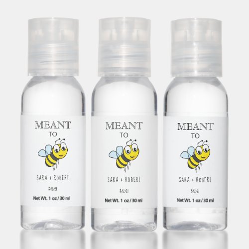 Meant to Bee Wedding Hand Sanitizer