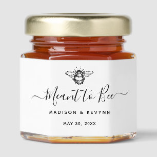 Meant to Bee Wedding Honey Jar Favors