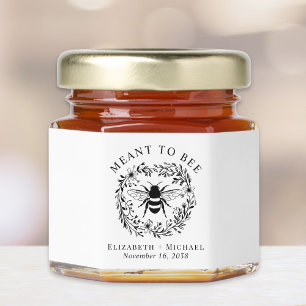 Meant To Bee Wedding Honey Jar Favors