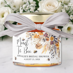 Meant To BEE Wildflower Bridal Shower Honey Jar Favors