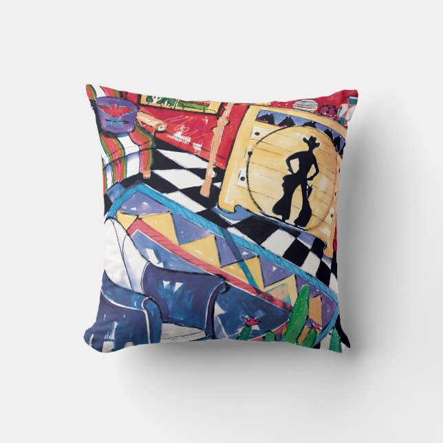 Meanwhile back at the Ranch pillow (Front)