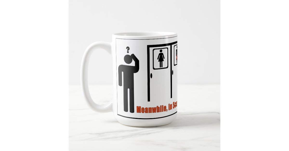 Meanwhile in Scotland funny kilt joke mug Zazzle