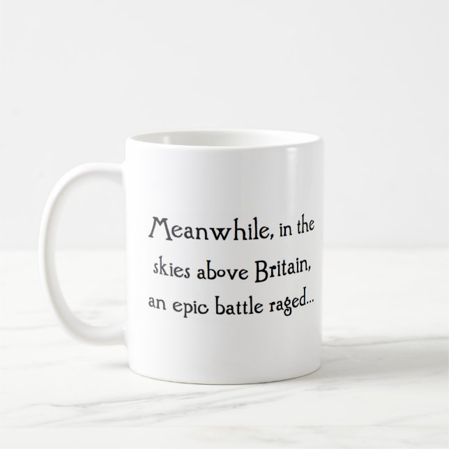 meanwhile over britain  coffee mug (Left)