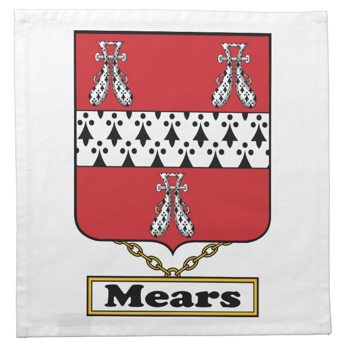 Mears Family Crest Napkins