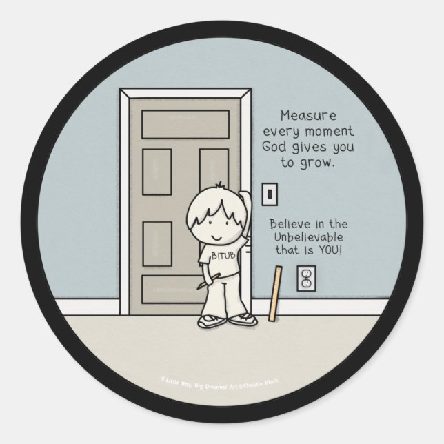 Measurable Moments Classic Round Sticker (Front)