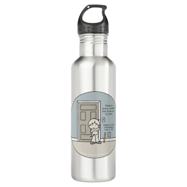 Measurable Moments Stainless Steel Water Bottle (Front)
