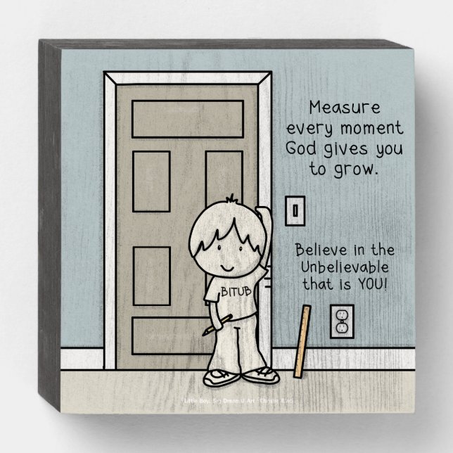 Measurable Moments Wooden Box Sign (Front Horizontal)