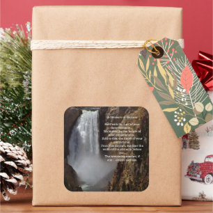 Measure of Success Inspirational Square Sticker