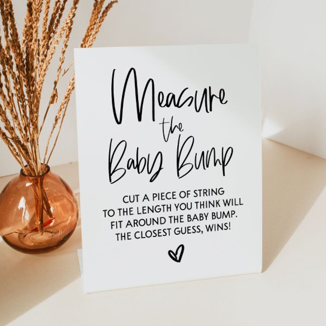 Measure The Baby Bump Baby Shower Game Sign (Creator Uploaded)