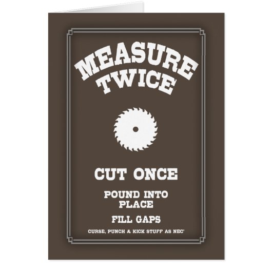 Measure Twice IV Cards (Front)