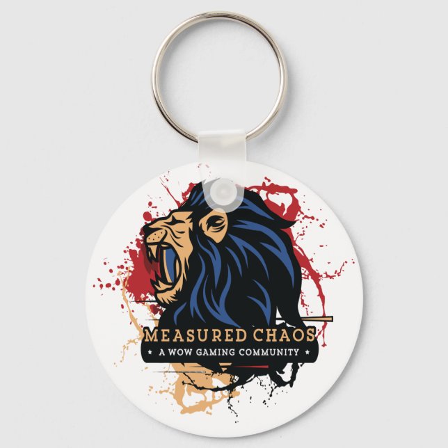 Measured Chaos Round Basic Keychain (Front)