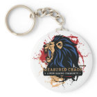 Measured Chaos Round Basic Keychain