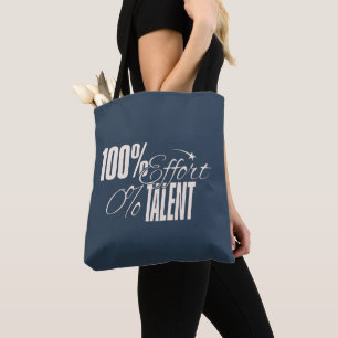Measured Humor Effort v Talent Tote Bag