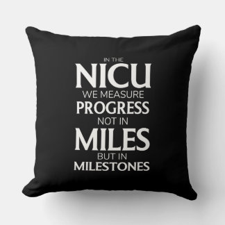 Measured in Milestones – Patient & Proud Throw Pillow