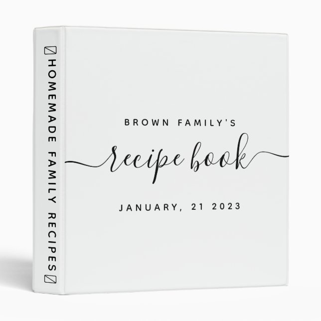 Measurement Conversion Simple Cooking Recipes 3 Ring Binder (Front/Spine)