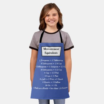 Measurement Equivalents Apron For Children/customi by whatawonderfulworld at Zazzle